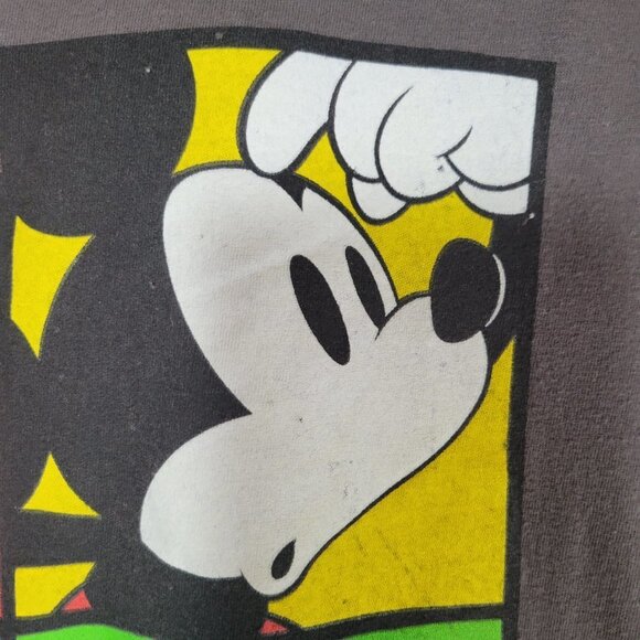 Mickey Mouse Womens Tshirt Short Sleeve Gray Size Large - Picture 4 of 7